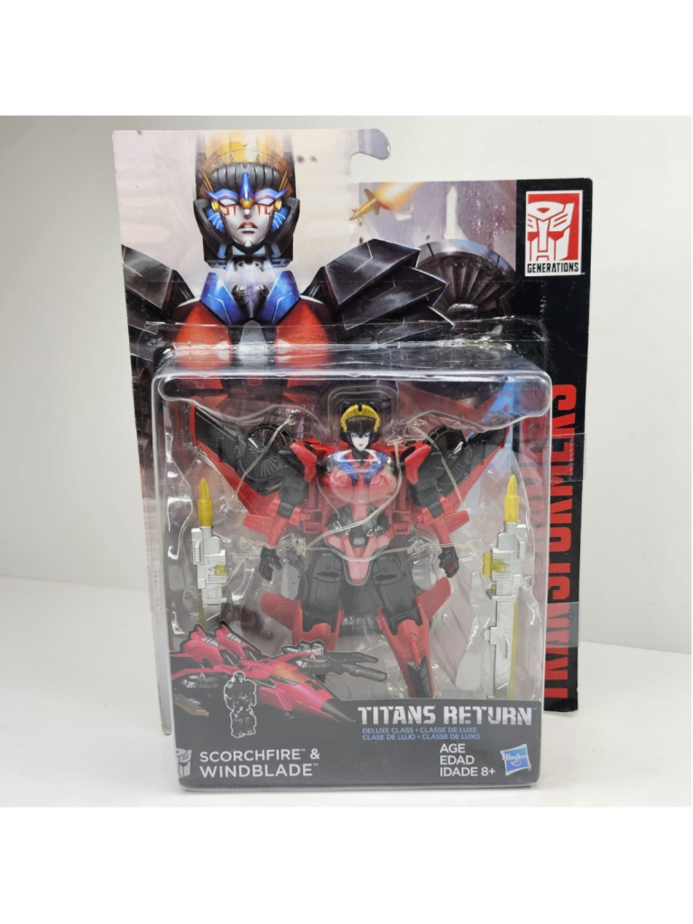 SEALED Hasbro Transformers Titans Return Deluxe Class Scorchfire Windblade NEW